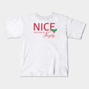 Nice With a Dash of Naughty Cheeky Witch® Festive Kids T-Shirt